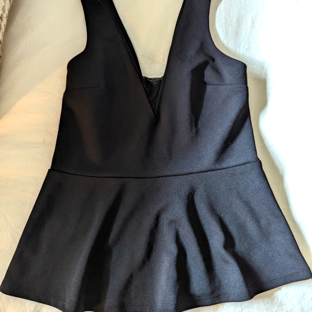 Express top black tank top, size M.